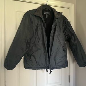 Vintage 90s American Eagle Men’s Dark Gray Lightweight Zip Jacket